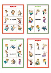 English Worksheet: Illnesses Bingo Boards Part 2 of 3