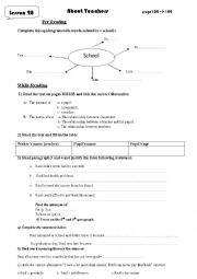 English Worksheet: worksheet