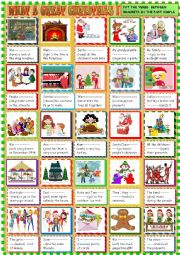 English Worksheet: What a great Christmas!/Past simple practice