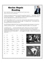 Casino Royale Reading Exercise