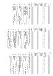 English Worksheet: past simple of irregular verbs 