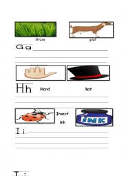 English Worksheet: English Alphabet part 4