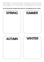 English Worksheet: The four seasons of the year