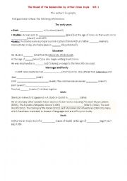 The Hound of the Baskervilles - Test - ESL worksheet by vivianasma