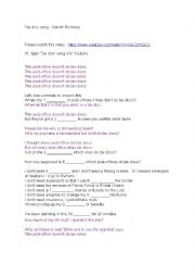 English Worksheet: Tax disc song 