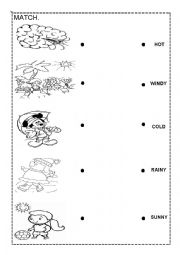 English Worksheet: The weather