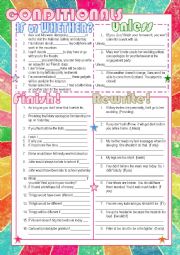 English Worksheet: Conditionals