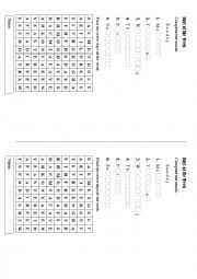 English Worksheet: days of the week