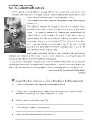 English Worksheet: mass media