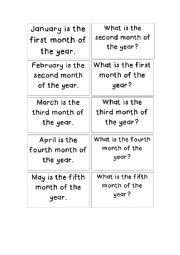 English Worksheet: Months and ordinal numbers
