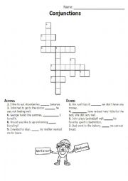 Conjunctions/Connectors Crossword