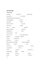 English Worksheet:  PET unit 5 vocabulary : work