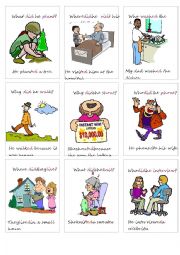 English Worksheet: go fish with simple past regular verbs-3/3