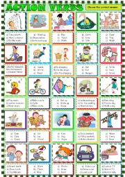 Action verbs /multiple choice