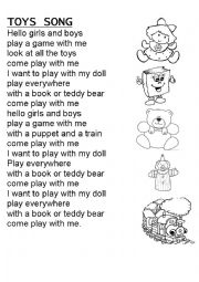 English Worksheet: toys