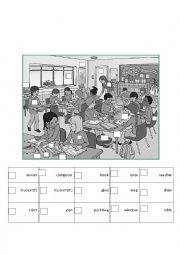 English Worksheet: School