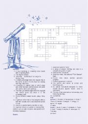 English Worksheet: Troublesome crossword
