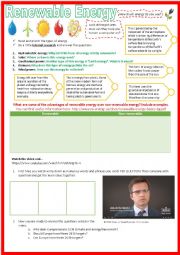 English Worksheet: Renewable energy