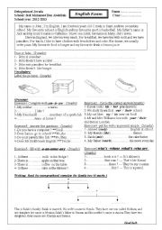 English Worksheet: english exam