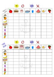 English Worksheet: Fruit battleship