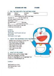 English Worksheet: stand bt me