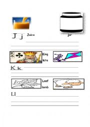 English Worksheet: English Alphabet part 4