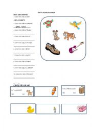 English Worksheet: Happy House 1 