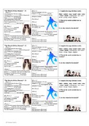 English Worksheet: U2, SONG: The Miracle of Joey Ramone