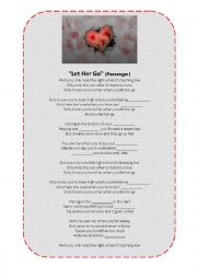 English Worksheet: Let her go