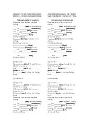 English Worksheet: Song Activity - Eternal Flame (The Bangles)