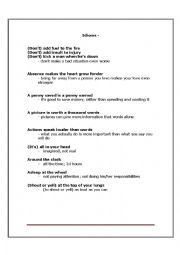 English Worksheet: Idioms 