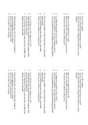 English Worksheet: IELTS part 1 questions for speaking