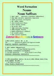 English Worksheet: Word Formation