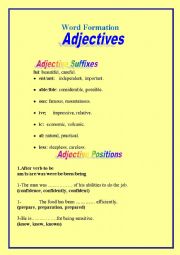 English Worksheet: Word Formation 