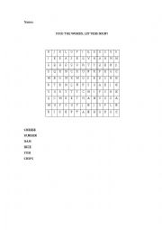 English Worksheet: letters soup