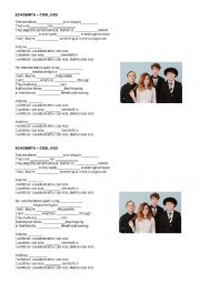 English Worksheet: Echosmith - Cool kids