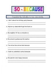 English Worksheet: Conjunction - 