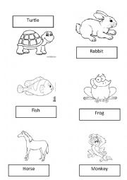 English Worksheet: Animals