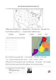 English Worksheet: How Much Do You Know About NYC
