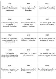 English Worksheet: jeopardy