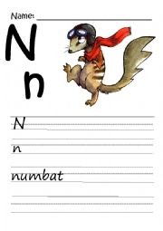 English Worksheet: Animal alphabet (part 2)