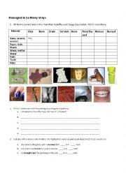 English Worksheet: Participial Adjectives Exercise