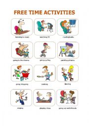 English Worksheet: Free time activities