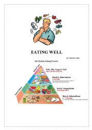 English Worksheet: EATING WELL