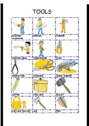 English Worksheet: TOOLS