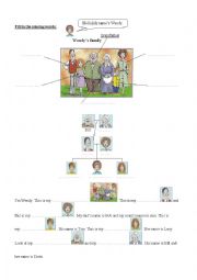 English Worksheet: Family