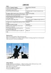 English Worksheet: Airport