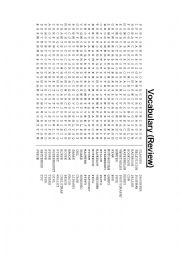 English Worksheet: Crossword Vocabulary