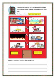 English Worksheet: PAST CONTINUOUS WORKSHEET