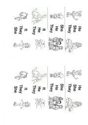 English Worksheet: Choose the correct pronoun